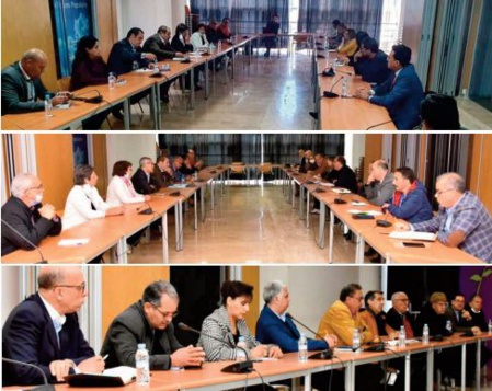 Après les réunions avec la Chabiba et la FDT, Driss Lachguar préside une rencontre avec la Commission de coordination nationale du secteur des commerçants et des professionnels ittihadis Après les réunions avec la Chabiba et la FDT, Driss Lachguar préside une rencontre avec la Commission de coordination nationale du secteur des commerçants et des professionnels ittihadis
