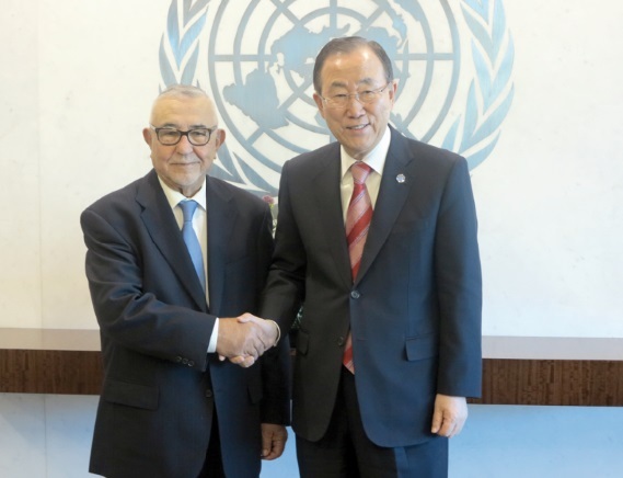 Rencontre entre Abdelouahed Radi et Ban Ki-moon Rencontre entre Abdelouahed Radi et Ban Ki-moon