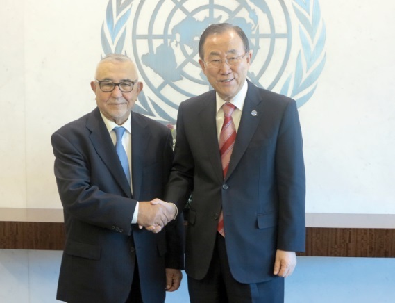 Rencontre entre Abdelouahed Radi et Ban Ki-moon