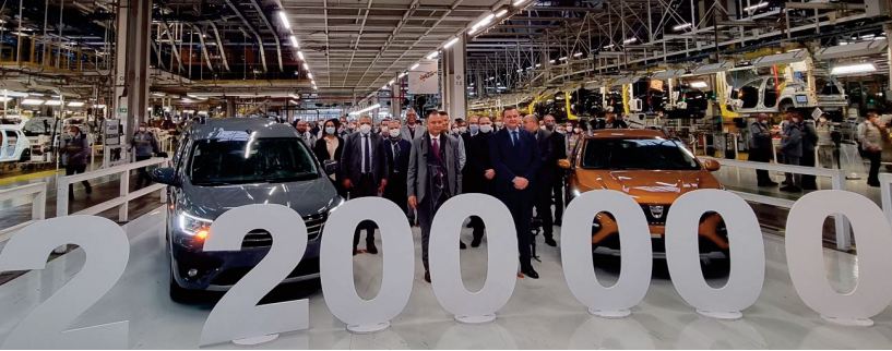 Inauguration d' une presse d'emboutissage de haute performance à l' usine Renault de Tanger