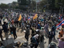Un Des opposants thaïlandais au siège du gouvernement Un Des opposants thaïlandais au siège du gouvernement