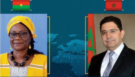 Nasser Bourita s'entretient avec son homologue burkinabé