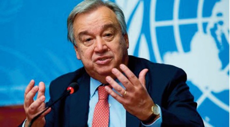Antonio Guterres réaffirme la centralité du processus politique onusien au sujet de la question du Sahara marocain Antonio Guterres réaffirme la centralité du processus politique onusien au sujet de la question du Sahara marocain