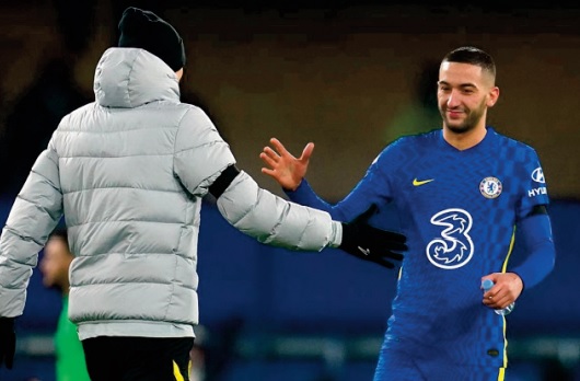 Thomas Tuchel : Ziyech a signé l' une de ses meilleures performances chez les Blues
