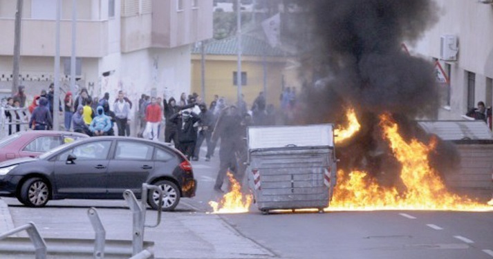 Violentes émeutes à Mellilia