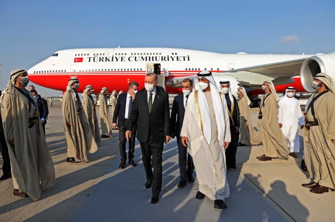 Le président turc en visite aux Emirats