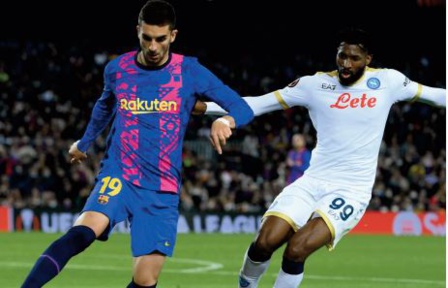 Ligue Europa: Le Barça accroché par Naples Ligue Europa: Le Barça accroché par Naples