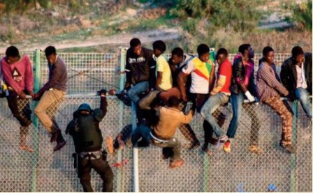 Nouvelle entrée de migrants au préside occupé de Mellilia