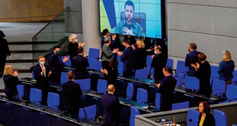 Zelensky appelle l'Allemagne à abattre le nouveau “Mur ” érigé en Europe Zelensky appelle l'Allemagne à abattre le nouveau “Mur ” érigé en Europe