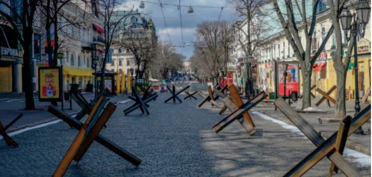 Dans le sud de l'Ukraine, des villes défigurées par la guerre Dans le sud de l'Ukraine, des villes défigurées par la guerre
