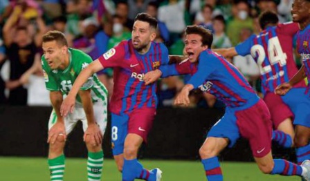 Jordi Alba propulse le Barça vers la Ligue des champions Jordi Alba propulse le Barça vers la Ligue des champions