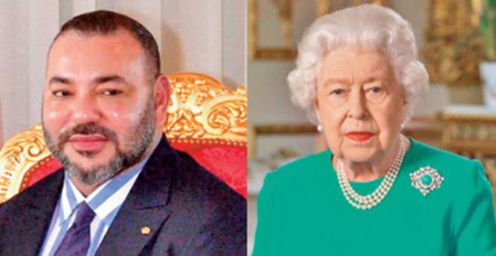 Message de félicitations de S.M le Roi à la reine Elizabeth II à l'occasion de son anniversaire