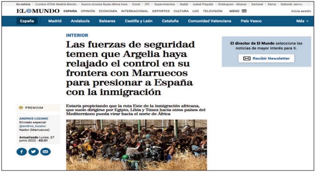 El Mundo met en cause l’implication d’Alger dans l’assaut contre Mellilia