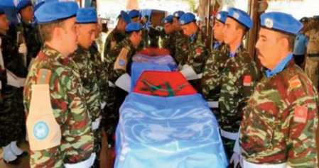 Mort d' un Casque bleu marocain en RDC: Les condamnations de l’UA, de l’UE et du Parlement arabe Mort d' un Casque bleu marocain en RDC: Les condamnations de l’UA, de l’UE et du Parlement arabe