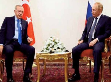 Erdogan chez Poutine pour le sonder sur l'Ukraine et la Syrie Erdogan chez Poutine pour le sonder sur l'Ukraine et la Syrie