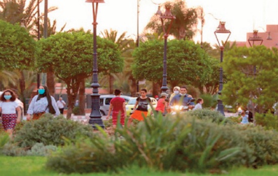 Marrakech : Quand les espaces verts se transforment en refuges “nocturnes” face à la chaleur torride