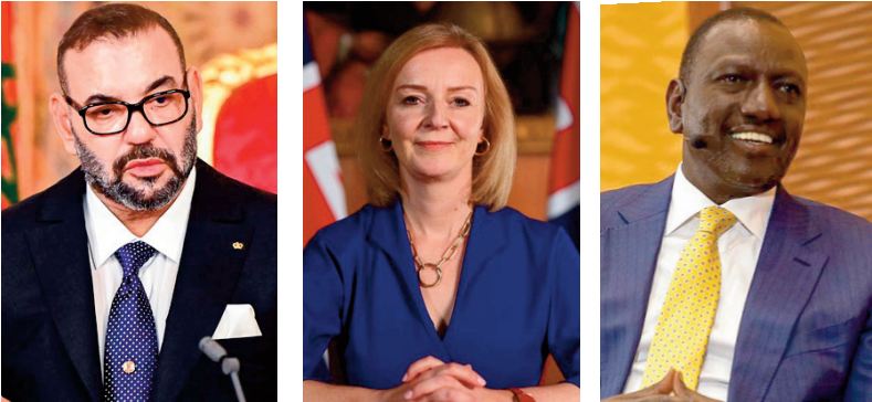 Messages de félicitations de S.M le Roi à la nouvelle Première ministre britannique, Mary ElisabethTruss et au nouveau Président élu de la république du Kenya,William Ruto