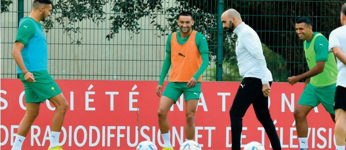 Le Onze national à pied d’ œuvre au complexe Mohammed VI de football