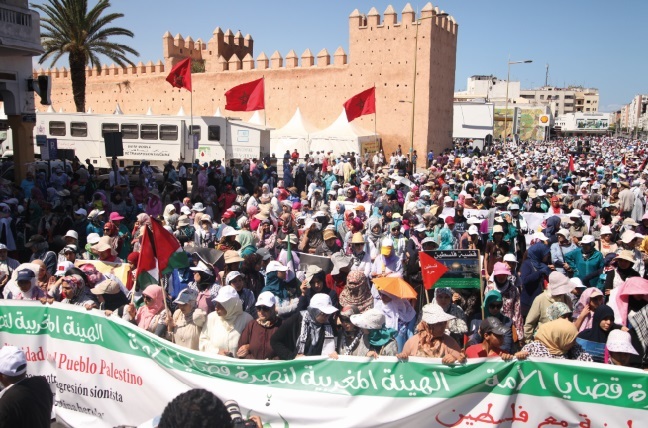Des marches de soutien au peuple palestinien organisées à travers tout le pays