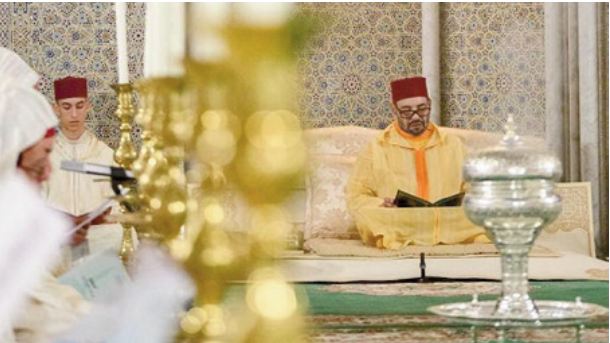 S.M le Roi, Amir Al-Mouminine, préside une veillée religieuse au Mausolée Mohammed V à Rabat