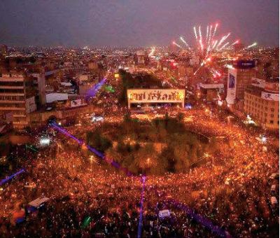 La place Tahrir à Bagdad, de cœur de la révolte à promenade fleurie La place Tahrir à Bagdad, de cœur de la révolte à promenade fleurie
