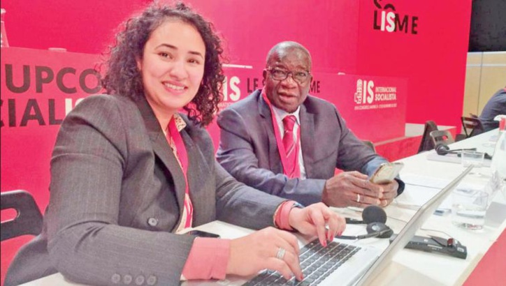 Réunion entre Khaoula Lachguar et le président du comité Afrique de l'IS, le malien Bokary Tréta Réunion entre Khaoula Lachguar et le président du comité Afrique de l'IS, le malien Bokary Tréta