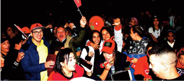 Liesse au Maroc pour une qualification historique Liesse au Maroc pour une qualification historique