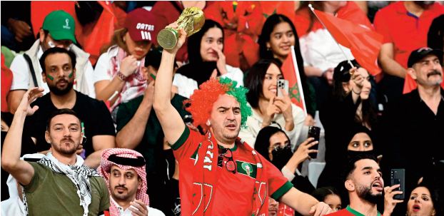 Les supporters marocains déçus, mais fiers du parcours des Lions Les supporters marocains déçus, mais fiers du parcours des Lions