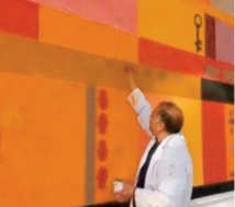 "Symphonie africaine” Une fresque murale embellit une façade du musée Mohammed VI d’ arts moderne et contemporain