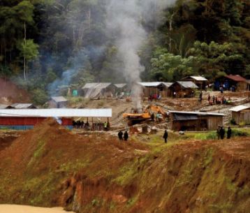 Les mines d'or illégales de la jungle colombienne dans le viseur des forces armées Les mines d'or illégales de la jungle colombienne dans le viseur des forces armées