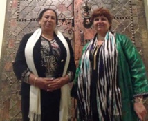 Les deux commissaires générales de l'exposition Bahija Simou et Yannick Lintz. Les deux commissaires générales de l'exposition Bahija Simou et Yannick Lintz.
