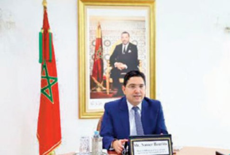 Nasser Bourita souligne la centralité pour le Maroc de la juste cause palestinienne et sa position ferme et constante à son égard Nasser Bourita souligne la centralité pour le Maroc de la juste cause palestinienne et sa position ferme et constante à son égard