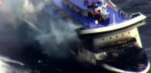 Au moins cinq morts dans l'incendie du ferry Norman Atlantic Au moins cinq morts dans l'incendie du ferry Norman Atlantic