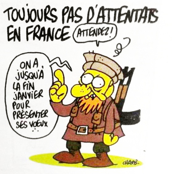 L'ultime caricature de Charb, une bien triste prémonition L'ultime caricature de Charb, une bien triste prémonition