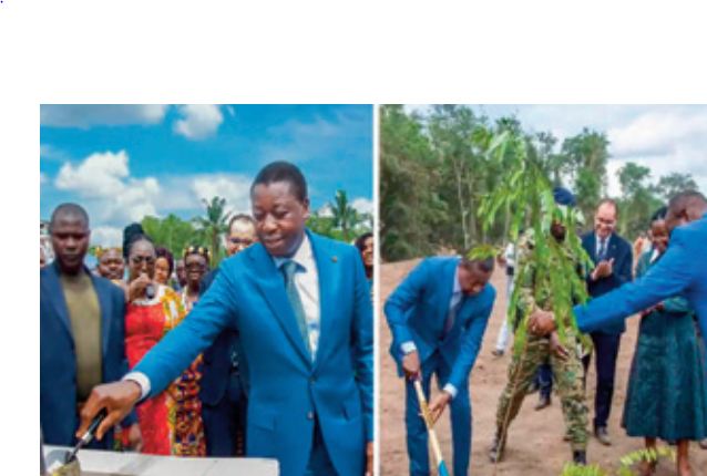 Pose de la première pierre du Centre de services agricoles à Kpalimé au Togo Pose de la première pierre du Centre de services agricoles à Kpalimé au Togo