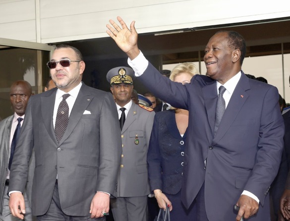 Alassane Ouattara au Maroc Alassane Ouattara au Maroc