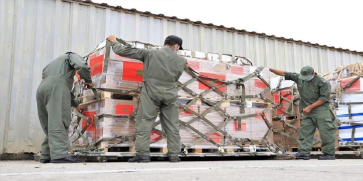 Séisme d’Al Haouz : Début de l’opération d’acheminement des aides vers les zones sinistrées