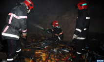 ​Incendie dans  le dépôt d'une  société à Casablanca
