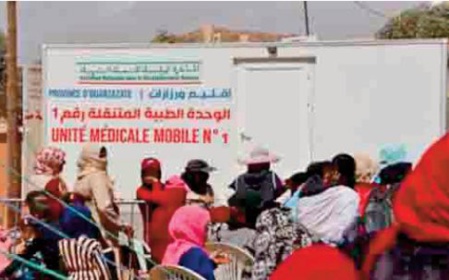 Une caravane médicale au chevet des sinistrés de Khouzama dans la province de Ouarzazate Une caravane médicale au chevet des sinistrés de Khouzama dans la province de Ouarzazate