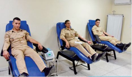 Les Forces auxiliaires à Tanger et à Béni Mellal-Khénifra font don de leur sang Les Forces auxiliaires à Tanger et à Béni Mellal-Khénifra font don de leur sang