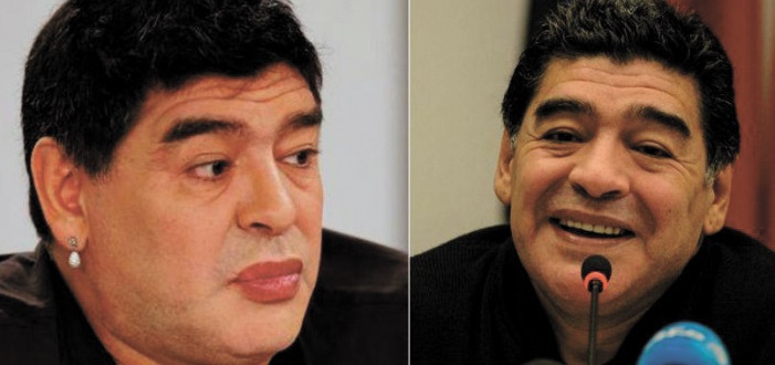 Diego Maradona transformé après son lifting