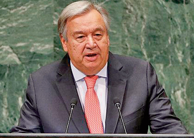 António Guterres rappelle la main tendue de Sa Majesté le Roi à l'Algérie