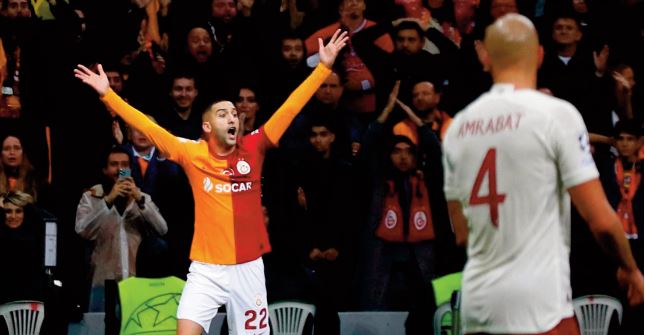 Ligue des champions: Un Ziyech des grands jours avec Galatasaray Ligue des champions: Un Ziyech des grands jours avec Galatasaray