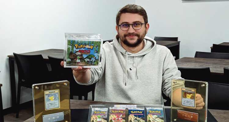 Romain Chat transforme les cartes Pokemon en or