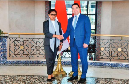 Nasser Bourita : Les relations entre le Maroc et l'Indonésie fondées sur une solidarité effective et la convergence de vues Nasser Bourita : Les relations entre le Maroc et l'Indonésie fondées sur une solidarité effective et la convergence de vues