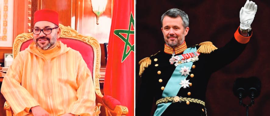 SM le Roi Mohammed VI félicite le Roi Frédérik X à l'occasion de sa proclamation Souverain du Danemark SM le Roi Mohammed VI félicite le Roi Frédérik X à l'occasion de sa proclamation Souverain du Danemark
