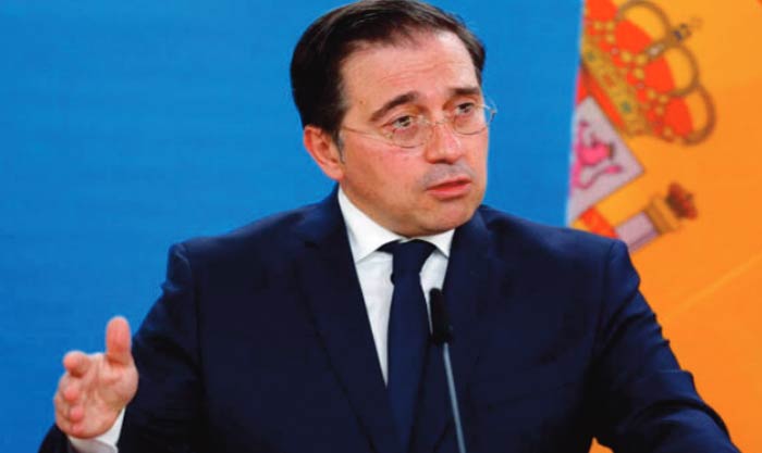 José Manuel Albares : Quand on voit les résultats de la lutte contre les mafias, le démantèlement des réseaux jihadistes…, on se rend compte que la feuille de route est bénéfique pour le Maroc et l’Espagne José Manuel Albares : Quand on voit les résultats de la lutte contre les mafias, le démantèlement des réseaux jihadistes…, on se rend compte que la feuille de route est bénéfique pour le Maroc et l’Espagne