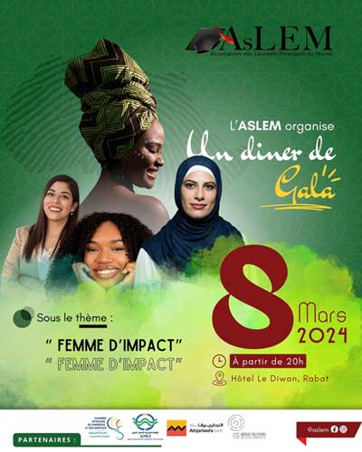 L’ASLEM organise un dîner de gala en l’honneur de la femme à Rabat L’ASLEM organise un dîner de gala en l’honneur de la femme à Rabat