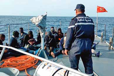 Interception de 269 candidats à l’émigration irrégulière Interception de 269 candidats à l’émigration irrégulière