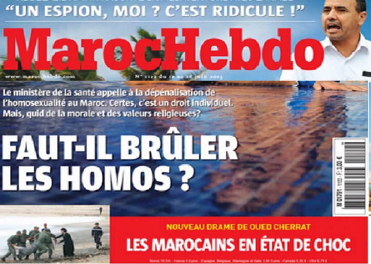 Le titre choc de “Maroc Hebdo” Le titre choc de “Maroc Hebdo”